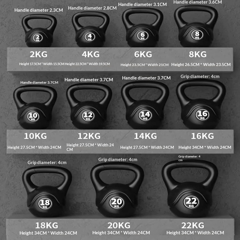 Sports Equipment Wholesale - 2026 Fitness Ayarlanabilir 8kg Kettlebell Ergonomik
