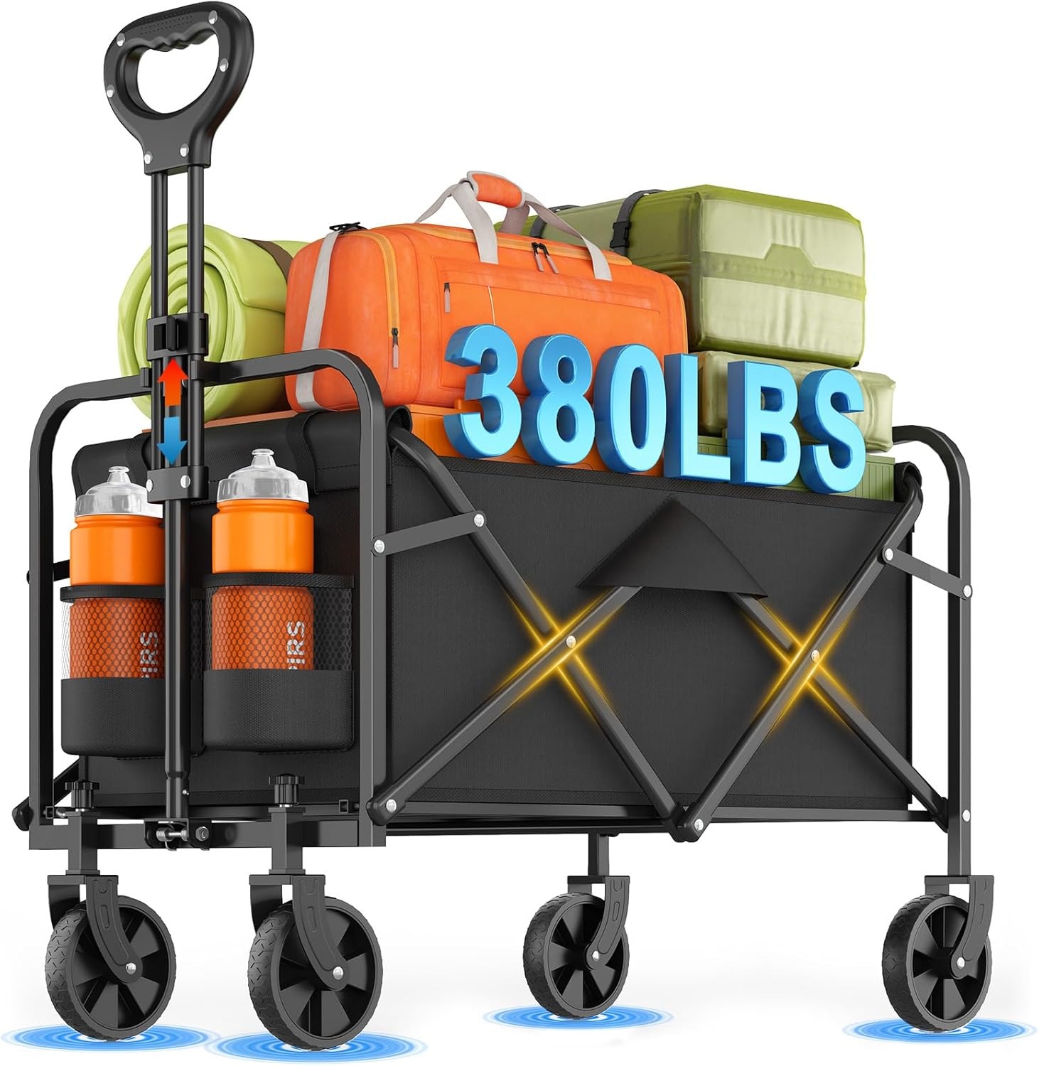 Sports Equipment Trolley - 380LBS Tüm Arazi Koşullarına Uygun Ağır