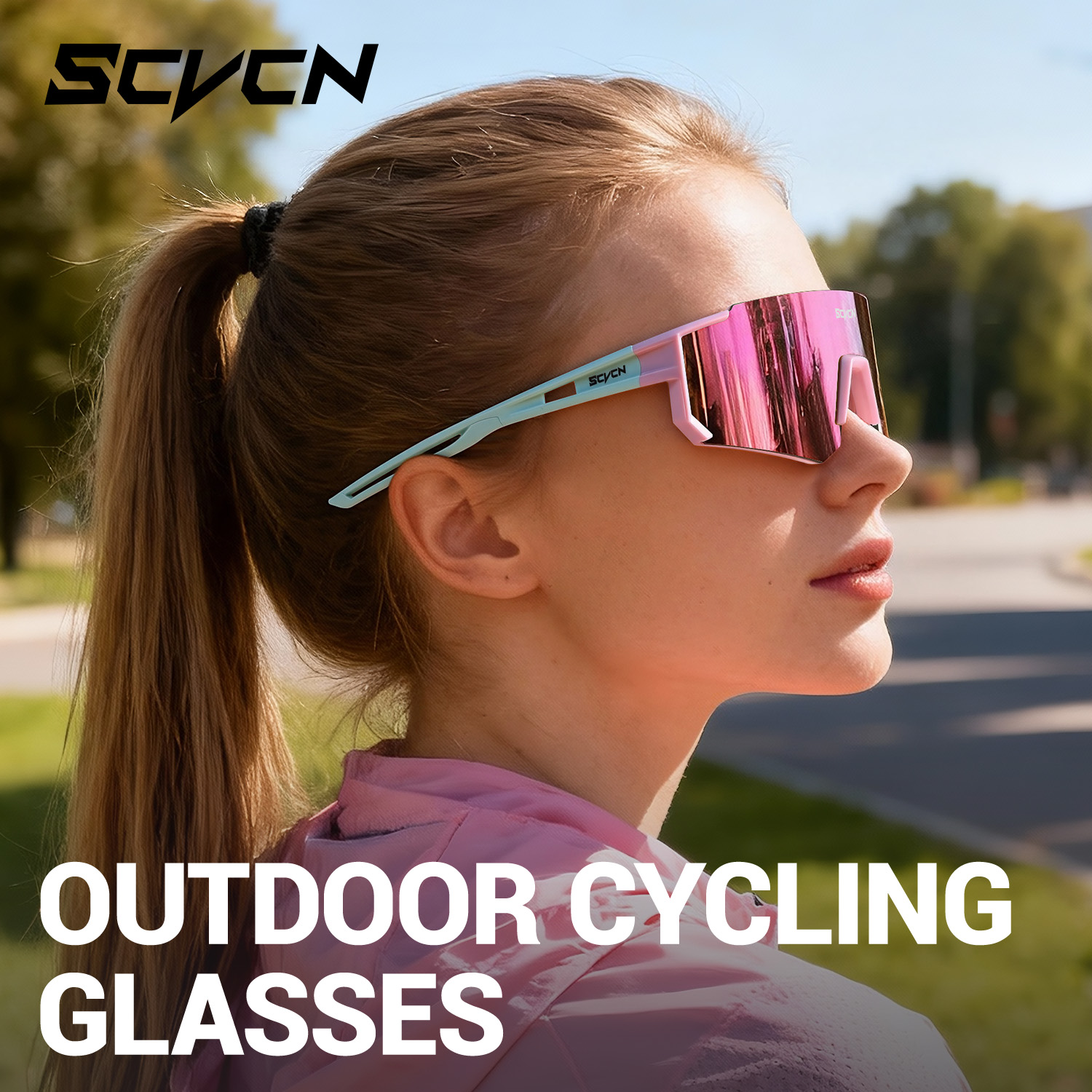 SCVCN Pembe Bisiklet Gözlüğü B - Sports Equipment Photos incelemesi ve fiyatı